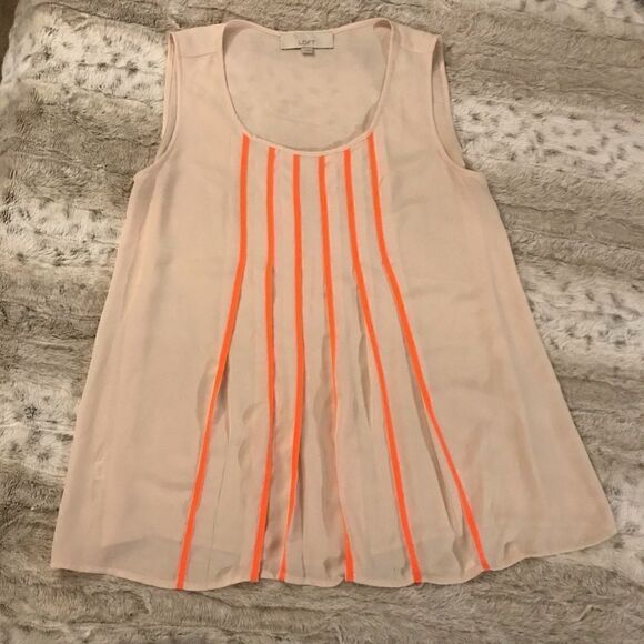 : : LOFT Semi Sheer Sleeveless Blouse : : - Picture 7 of 7